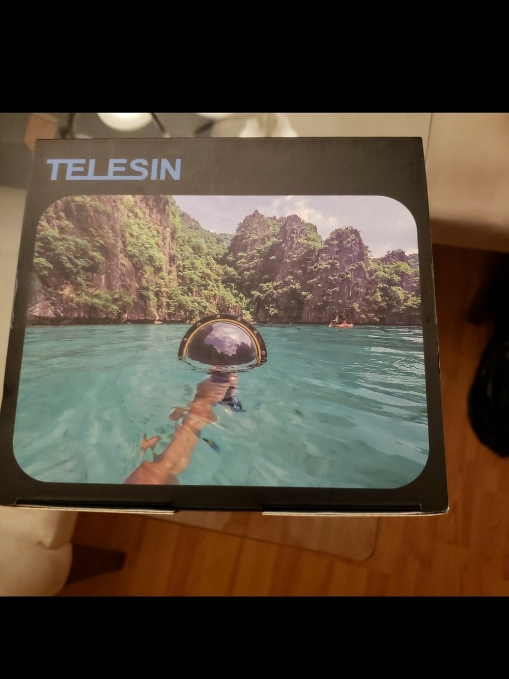 TELESIN Dome Port Underwater Camera Accessory - Teal Blue